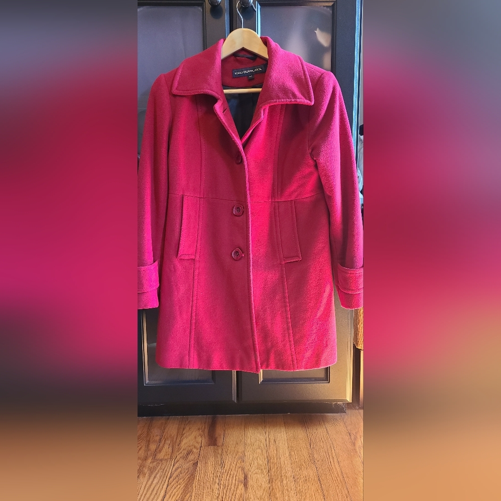 Kristen Blake Wool & Cashmere Pea Coat - Size Small